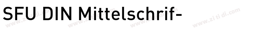 SFU DIN Mittelschrif字体转换